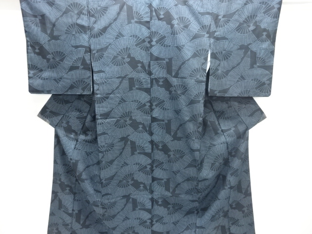 扇模様小紋着物